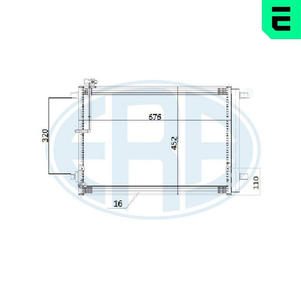 ERA Air conditioning condenser Article number: 667265 cheaply