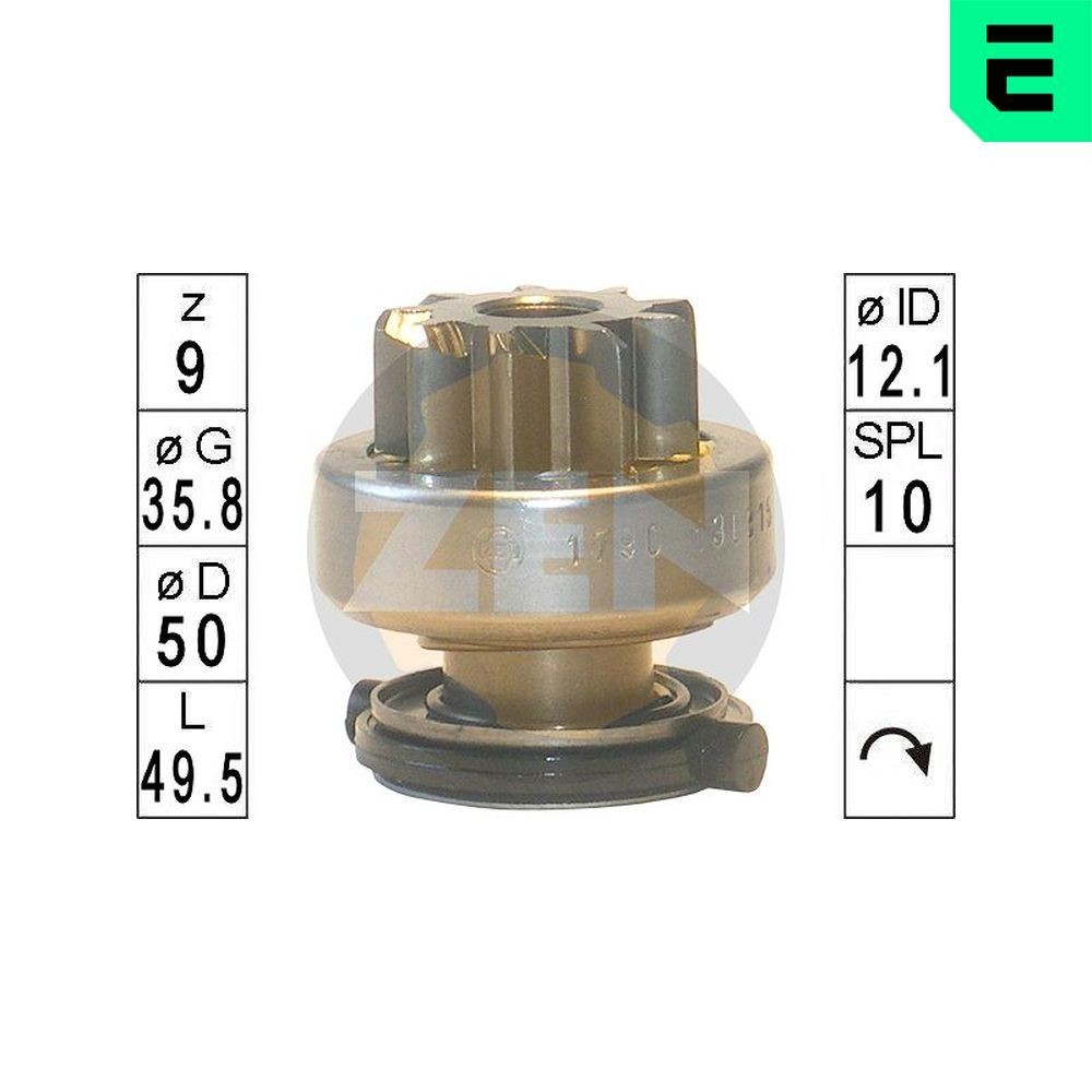 ERA ZN1790 Freewheel Gear, starter DUCATO 2.3 D 110 Multijet 113 PS Diesel
