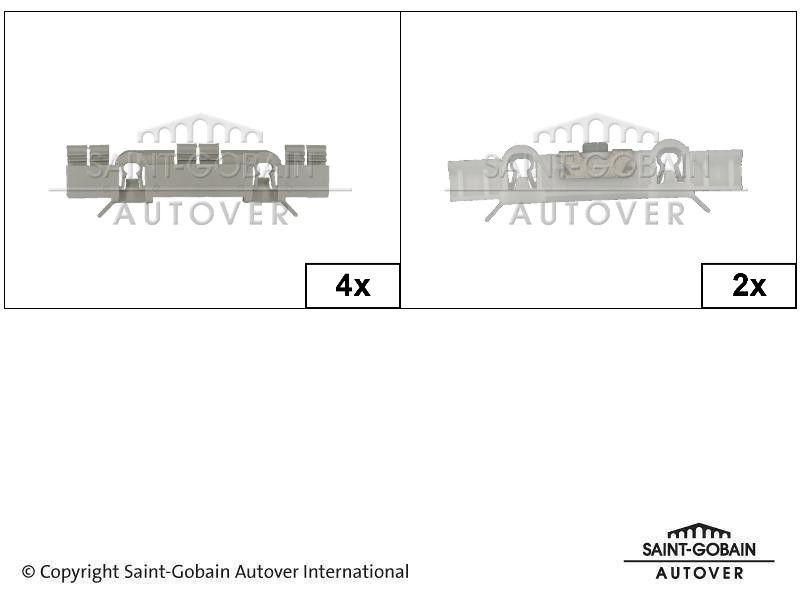 SAINT-GOBAIN Hjælpeclips, rudeisætning Varenummer: 5401901910 billige