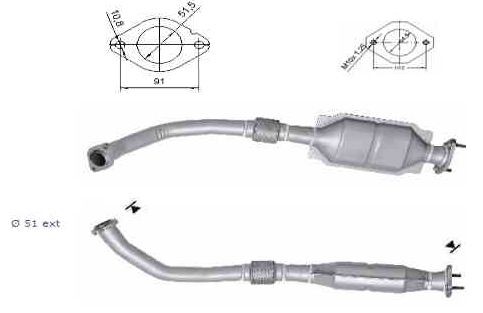 VEGAZ Front Silencer Article number: KS-213 cheaply