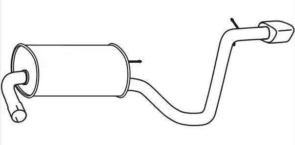 VEGAZ Rear silencer Article number: KS-214 cheaply