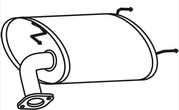 VEGAZ Rear silencer Article number: TS-502 cheaply