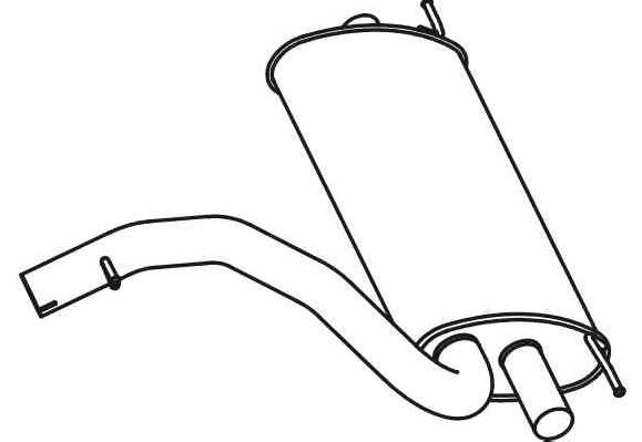 VEGAZ Rear silencer Article number: VOS-192 cheaply