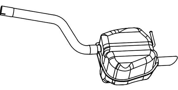 VEGAZ Rear silencer Article number: VS-573 cheaply