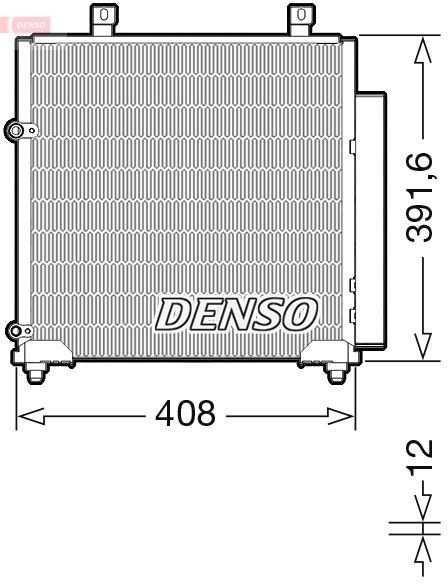 DENSO Air conditioning condenser Article number: DCN45012 cheaply