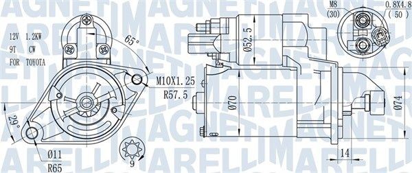 MAGNETI MARELLI Starter număr articol: 063721450010 ieftin