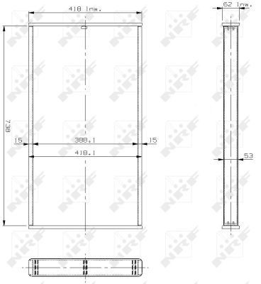NRF 13102 Core, radiator RANGE ROVER 3.5 Vogue 4x4 163 PS Petrol 1996
