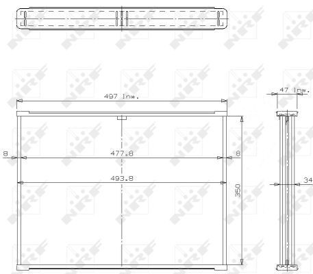 NRF 14131 Core, radiator SPORTRAK 1.6 i 16V 95 PS Petrol 1999