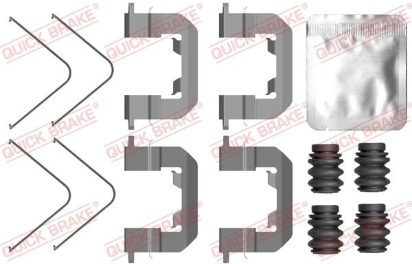 QUICK BRAKE 109-0123 Lisakomplekt, ketaspiduriklotsid CARENS 2.0 MPI 150 HP Bensiin