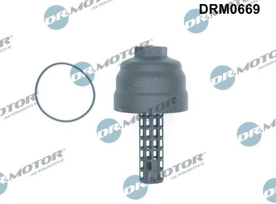 DR.MOTOR AUTOMOTIVE DRM0669 Cover, oil filter housing A6 3.2 FSI 255 PS Petrol 2011