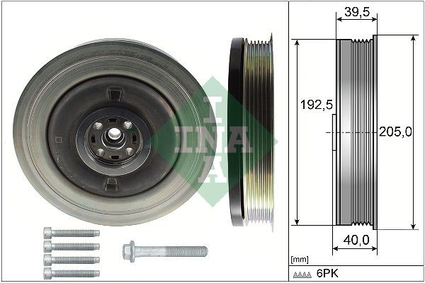 INA Belt Pulley Set, crankshaft Article number: 544 0503 20 cheaply