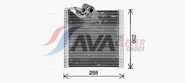 AVA COOLING SYSTEMS Изпарител, климатична система артикулен номер: RTV668 евтино