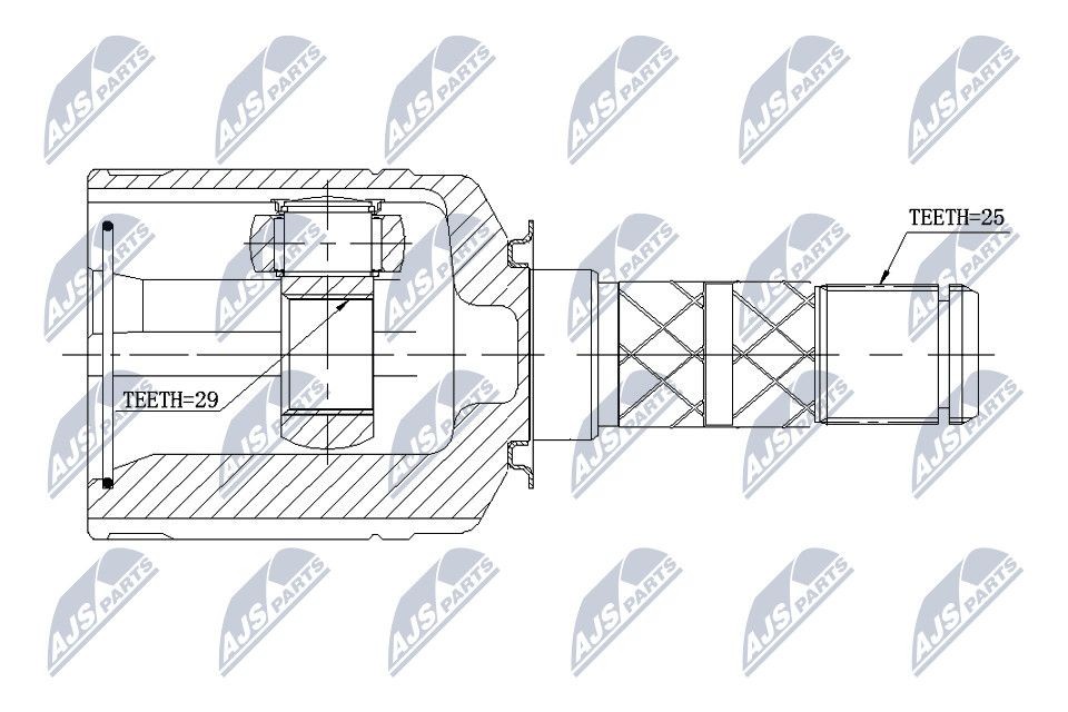 NTY Joint kit, drive shaft Article number: NPW-SB-013 cheaply