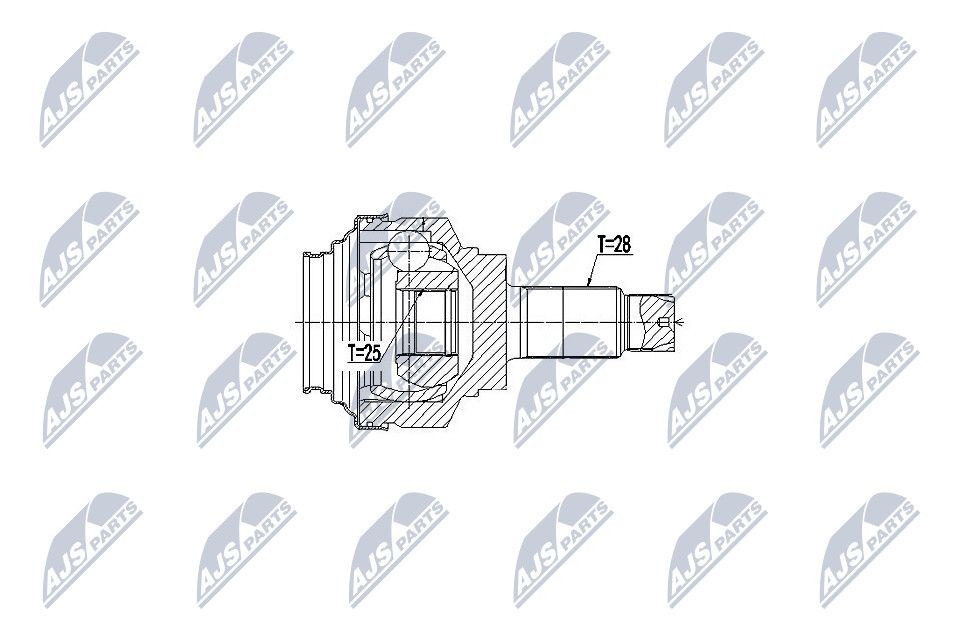 NTY Joint kit, drive shaft Article number: NPZ-BM-017 cheaply