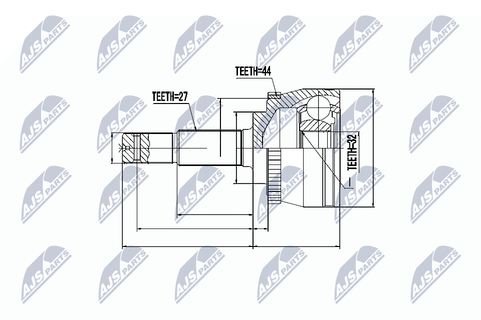 NTY Joint kit, drive shaft Article number: NPZ-NS-045 cheaply