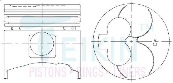 TEIKIN 43229A.050 Piston Set SPACE WAGON 1.8 TD (D09V, D09W) 75 PS Diesel 1992
