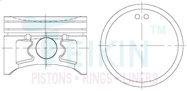 TEIKIN Piston Set Article number: 44690.050 cheaply
