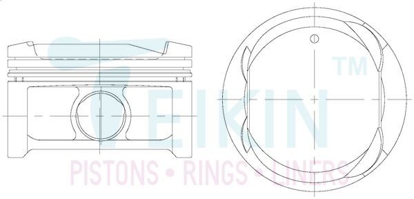 TEIKIN 46343.STD Piston Set RAV 4 2.4 4WD (ACA23, ACA22) 163 PS Petrol 2005