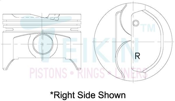 TEIKIN 46606.STD Piston Set 4 RUNNER 3.0 (VZN130_) 143 PS Petrol 1996