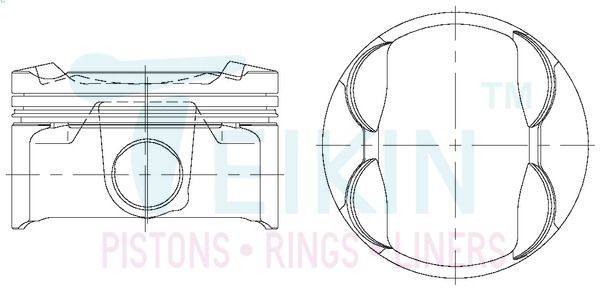 TEIKIN 46693.STD Piston Set CAMRY 2.5 (ASV50_) 181 PS Petrol 2019