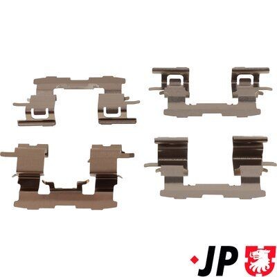 JP GROUP 4864003810 Accessory Kit, disc brake pads YARIS 1.4 D-4D (NLP20_, NLP22_) 75 PS Diesel 2005