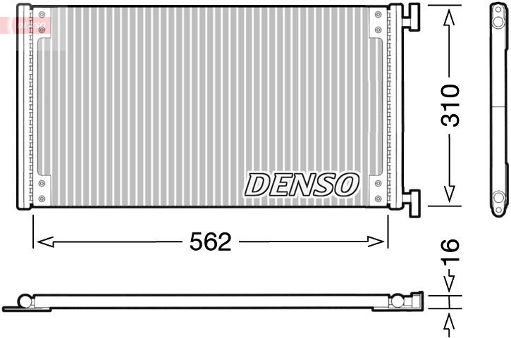DENSO Kondensator, klimaanlæg Varenummer: DCN09040 billige