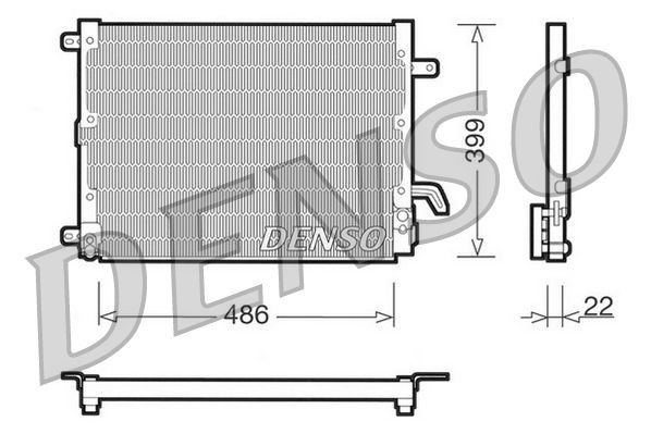 DENSO Air conditioning condenser Article number: DCN13001 cheaply