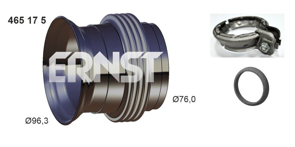 ERNST 465175 Repair Pipe, catalytic converter SPRINTER 313 CDI 4x4 (906.131, 906.133, 906.135, 906.231, 906.233... 129 PS Diesel 2018