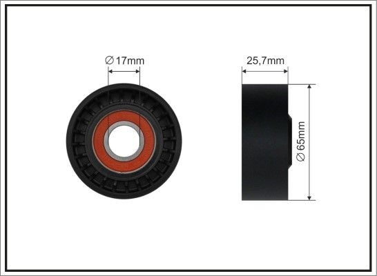 CAFFARO Tensioner pulley Article number: 500650 cheaply