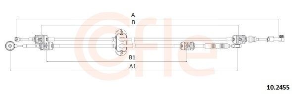 COFLE 92.10.2455 Tross, käigukast FUSION 1.4 TDCi 68 HP Diisel 2012