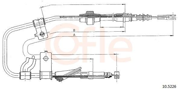 COFLE Hand brake cable Article number: 92.10.5226 cheaply