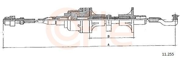 COFLE Clutch Cable Article number: 92.11.255 cheaply
