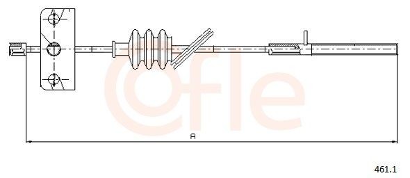 COFLE Hand brake cable Article number: 92.461.1 cheaply