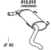PEDOL Rear silencer Article number: 012.212 cheaply