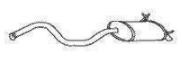 PEDOL Rear silencer Article number: 015.298 cheaply