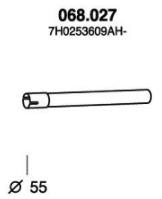 PEDOL Exhaust Pipe Article number: 068.027 cheaply