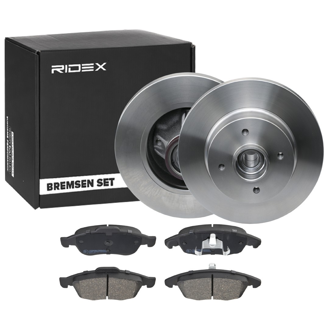 RIDEX Brake discs and pads set Article number: 3405B1164 cheaply