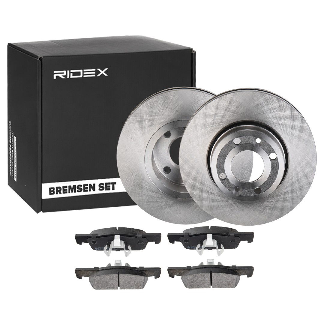 RIDEX Brake discs and pads set Article number: 3405B1370 cheaply