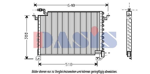 AKS DASIS Air conditioning condenser Article number: 112170N cheaply