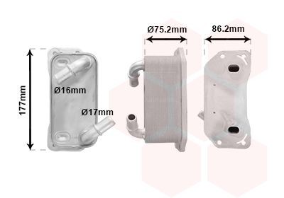 VAN WEZEL Engine oil cooler Article number: 59013704 cheaply