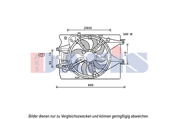 AKS DASIS Radiateur du moteur UGS: 151260N à bon prix