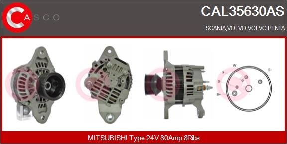 CASCO Alternator Article number: CAL15A53GS cheaply