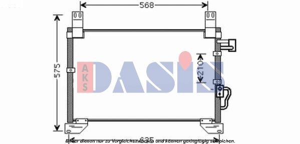 AKS DASIS Air conditioning condenser Article number: 512033N cheaply
