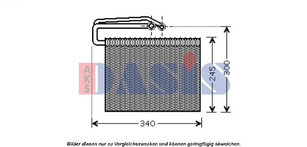 AKS DASIS Air conditioning evaporator Article number: 820278N cheaply