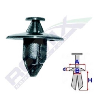 ROMIX Clip, trim / protective strip Article number: B16782 cheaply