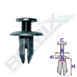 ROMIX Clip, trim / protective strip Article number: B22044 cheaply