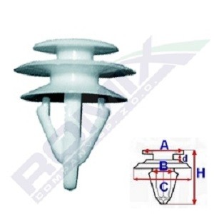 ROMIX Clip, trim / protective strip Article number: B22064 cheaply
