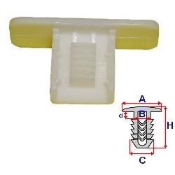 ROMIX Clip, trim / protective strip Article number: C60114 cheaply