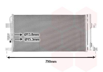 VAN WEZEL Air conditioning condenser Article number: 03015706 cheaply