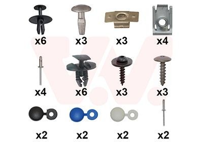 VAN WEZEL 0970794 Mounting Kit, bumper C4 1.4 16V 88 PS Petrol 2011